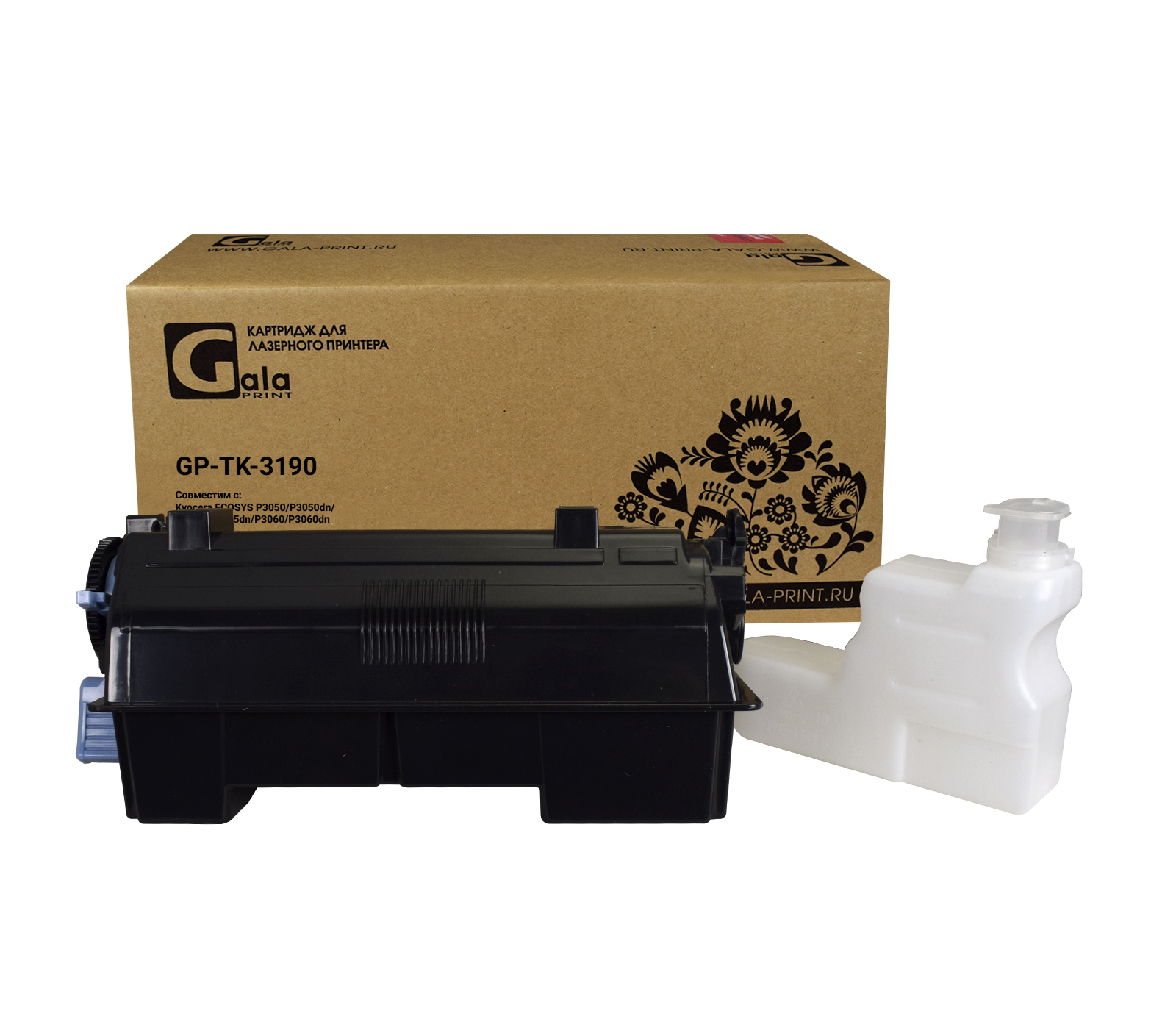 Тонер-кит GP-TK-3190 для принтеров Kyocera Ecosys P3055dn/3060dn 25000 копий (без чипа) GalaPrint